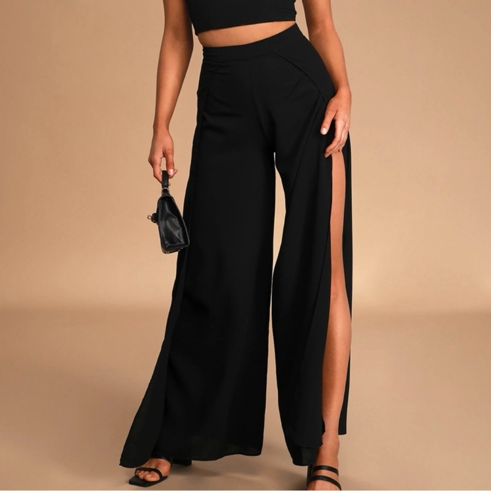 Slit pants
